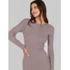 imageANRABESS Women Long Sleeve Crewneck Sweater Dress Ribbed Knit Stretch Slim Fit Bodycon Midi Dresses Fall Fashion OutfitsAlmond