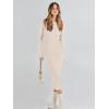 imageANRABESS Women Long Sleeve Crewneck Sweater Dress Ribbed Knit Stretch Slim Fit Bodycon Midi Dresses Fall Fashion OutfitsBeige
