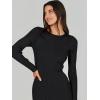 imageANRABESS Women Long Sleeve Crewneck Sweater Dress Ribbed Knit Stretch Slim Fit Bodycon Midi Dresses Fall Fashion OutfitsBlack