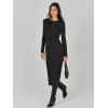 imageANRABESS Women Long Sleeve Crewneck Sweater Dress Ribbed Knit Stretch Slim Fit Bodycon Midi Dresses Fall Fashion OutfitsBlack