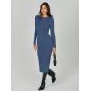 imageANRABESS Women Long Sleeve Crewneck Sweater Dress Ribbed Knit Stretch Slim Fit Bodycon Midi Dresses Fall Fashion OutfitsDusty Blue