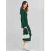 imageANRABESS Women Long Sleeve Crewneck Sweater Dress Ribbed Knit Stretch Slim Fit Bodycon Midi Dresses Fall Fashion OutfitsGreen