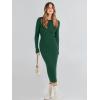 imageANRABESS Women Long Sleeve Crewneck Sweater Dress Ribbed Knit Stretch Slim Fit Bodycon Midi Dresses Fall Fashion OutfitsGreen