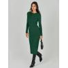 imageANRABESS Women Long Sleeve Crewneck Sweater Dress Ribbed Knit Stretch Slim Fit Bodycon Midi Dresses Fall Fashion OutfitsGreen