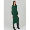 imageANRABESS Women Long Sleeve Crewneck Sweater Dress Ribbed Knit Stretch Slim Fit Bodycon Midi Dresses Fall Fashion OutfitsGreen