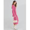 imageANRABESS Women Long Sleeve Crewneck Sweater Dress Ribbed Knit Stretch Slim Fit Bodycon Midi Dresses Fall Fashion OutfitsHot Pink