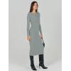imageANRABESS Women Long Sleeve Crewneck Sweater Dress Ribbed Knit Stretch Slim Fit Bodycon Midi Dresses Fall Fashion OutfitsLight Gray