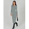 imageANRABESS Women Long Sleeve Crewneck Sweater Dress Ribbed Knit Stretch Slim Fit Bodycon Midi Dresses Fall Fashion OutfitsLight Gray