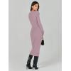 imageANRABESS Women Long Sleeve Crewneck Sweater Dress Ribbed Knit Stretch Slim Fit Bodycon Midi Dresses Fall Fashion OutfitsLight Purple