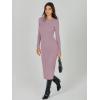 imageANRABESS Women Long Sleeve Crewneck Sweater Dress Ribbed Knit Stretch Slim Fit Bodycon Midi Dresses Fall Fashion OutfitsLight Purple
