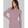 imageANRABESS Women Long Sleeve Crewneck Sweater Dress Ribbed Knit Stretch Slim Fit Bodycon Midi Dresses Fall Fashion OutfitsLight Purple