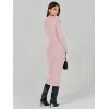 imageANRABESS Women Long Sleeve Crewneck Sweater Dress Ribbed Knit Stretch Slim Fit Bodycon Midi Dresses Fall Fashion OutfitsPink