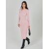 imageANRABESS Women Long Sleeve Crewneck Sweater Dress Ribbed Knit Stretch Slim Fit Bodycon Midi Dresses Fall Fashion OutfitsPink