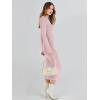 imageANRABESS Women Long Sleeve Crewneck Sweater Dress Ribbed Knit Stretch Slim Fit Bodycon Midi Dresses Fall Fashion OutfitsPink