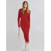 imageANRABESS Women Long Sleeve Crewneck Sweater Dress Ribbed Knit Stretch Slim Fit Bodycon Midi Dresses Fall Fashion OutfitsRed