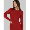 imageANRABESS Women Long Sleeve Crewneck Sweater Dress Ribbed Knit Stretch Slim Fit Bodycon Midi Dresses Fall Fashion OutfitsRed