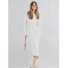 imageANRABESS Women Long Sleeve Crewneck Sweater Dress Ribbed Knit Stretch Slim Fit Bodycon Midi Dresses Fall Fashion OutfitsWhite