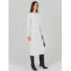 imageANRABESS Women Long Sleeve Crewneck Sweater Dress Ribbed Knit Stretch Slim Fit Bodycon Midi Dresses Fall Fashion OutfitsWhite