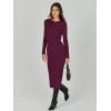 imageANRABESS Women Long Sleeve Crewneck Sweater Dress Ribbed Knit Stretch Slim Fit Bodycon Midi Dresses Fall Fashion OutfitsWine Red