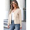 imageANRABESS Women Striped Cardigan Sweaters Button Down Cropped Knit Lady Jackets Coat 2025 Fall Outfits Spring Trendy ClothesApricot