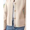imageANRABESS Women Striped Cardigan Sweaters Button Down Cropped Knit Lady Jackets Coat 2025 Fall Outfits Spring Trendy ClothesApricot