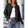 imageANRABESS Women Striped Cardigan Sweaters Button Down Cropped Knit Lady Jackets Coat 2025 Fall Outfits Spring Trendy ClothesBlack