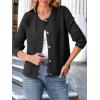 imageANRABESS Women Striped Cardigan Sweaters Button Down Cropped Knit Lady Jackets Coat 2025 Fall Outfits Spring Trendy ClothesBlack