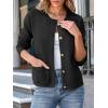 imageANRABESS Women Striped Cardigan Sweaters Button Down Cropped Knit Lady Jackets Coat 2025 Fall Outfits Spring Trendy ClothesBlack
