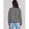 imageANRABESS Women Striped Cardigan Sweaters Button Down Cropped Knit Lady Jackets Coat 2025 Fall Outfits Spring Trendy ClothesBlack White Stripe