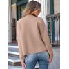imageANRABESS Women Striped Cardigan Sweaters Button Down Cropped Knit Lady Jackets Coat 2025 Fall Outfits Spring Trendy ClothesKhaki