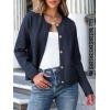 imageANRABESS Women Striped Cardigan Sweaters Button Down Cropped Knit Lady Jackets Coat 2025 Fall Outfits Spring Trendy ClothesNavy Blue