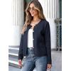 imageANRABESS Women Striped Cardigan Sweaters Button Down Cropped Knit Lady Jackets Coat 2025 Fall Outfits Spring Trendy ClothesNavy Blue