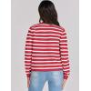 imageANRABESS Women Striped Cardigan Sweaters Button Down Cropped Knit Lady Jackets Coat 2025 Fall Outfits Spring Trendy ClothesRed White Stripe