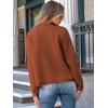 imageANRABESS Women Striped Cardigan Sweaters Button Down Cropped Knit Lady Jackets Coat 2025 Fall Outfits Spring Trendy ClothesRust