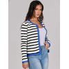 imageANRABESS Women Striped Cardigan Sweaters Button Down Cropped Knit Lady Jackets Coat 2025 Fall Outfits Spring Trendy ClothesWhite Black Blue
