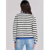 imageANRABESS Women Striped Cardigan Sweaters Button Down Cropped Knit Lady Jackets Coat 2025 Fall Outfits Spring Trendy ClothesWhite Black Blue