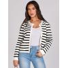 imageANRABESS Women Striped Cardigan Sweaters Button Down Cropped Knit Lady Jackets Coat 2025 Fall Outfits Spring Trendy ClothesWhite Black Stripe