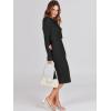 imageANRABESS Womens 2 Piece Outfits Sweater Dresses Set Midi Skirt Sets Long Sleeve Crop Top Bodycon Ribbed Knit Dress 2024 FallBlack