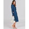 imageANRABESS Womens 2 Piece Outfits Sweater Dresses Set Midi Skirt Sets Long Sleeve Crop Top Bodycon Ribbed Knit Dress 2024 FallBlue