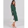 imageANRABESS Womens 2 Piece Outfits Sweater Dresses Set Midi Skirt Sets Long Sleeve Crop Top Bodycon Ribbed Knit Dress 2024 FallGreen