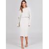 imageANRABESS Womens 2 Piece Outfits Sweater Dresses Set Midi Skirt Sets Long Sleeve Crop Top Bodycon Ribbed Knit Dress 2024 FallWhite