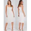 imageANRABESS Womens 2 Piece Outfits Sweater Dresses Set Midi Skirt Sets Long Sleeve Crop Top Bodycon Ribbed Knit Dress 2024 FallWhite