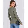 imageANRABESS Women Long Sleeve Crewneck Rib Knit Slim Fit Shirts Basic Tee Tops 2025 Casual TShirt Going Out Workout OutfitsArmy Green