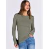 imageANRABESS Women Long Sleeve Crewneck Rib Knit Slim Fit Shirts Basic Tee Tops 2025 Casual TShirt Going Out Workout OutfitsArmy Green