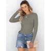 imageANRABESS Women Long Sleeve Crewneck Rib Knit Slim Fit Shirts Basic Tee Tops 2025 Casual TShirt Going Out Workout OutfitsArmy Green
