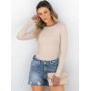 imageANRABESS Women Long Sleeve Crewneck Rib Knit Slim Fit Shirts Basic Tee Tops 2025 Casual TShirt Going Out Workout OutfitsBeige