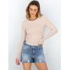 imageANRABESS Women Long Sleeve Crewneck Rib Knit Slim Fit Shirts Basic Tee Tops 2025 Casual TShirt Going Out Workout OutfitsBeige