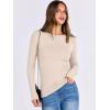imageANRABESS Women Long Sleeve Crewneck Rib Knit Slim Fit Shirts Basic Tee Tops 2025 Casual TShirt Going Out Workout OutfitsBeige