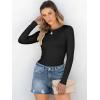 imageANRABESS Women Long Sleeve Crewneck Rib Knit Slim Fit Shirts Basic Tee Tops 2025 Casual TShirt Going Out Workout OutfitsBlack