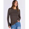 imageANRABESS Women Long Sleeve Crewneck Rib Knit Slim Fit Shirts Basic Tee Tops 2025 Casual TShirt Going Out Workout OutfitsBrown